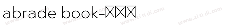 abrade book字体转换